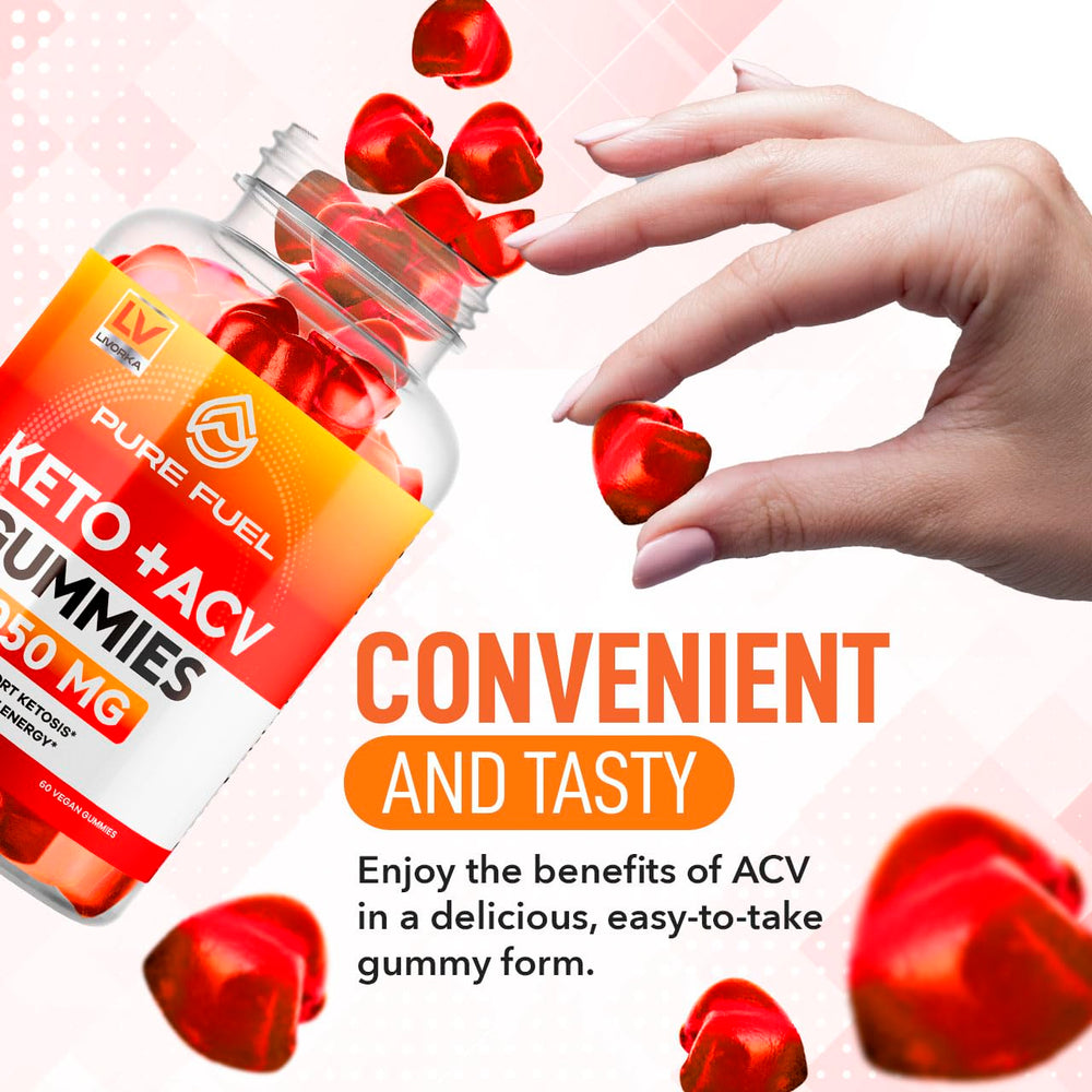 LIVORKA PureFuel Gummies 2-pack for value and travel ease.