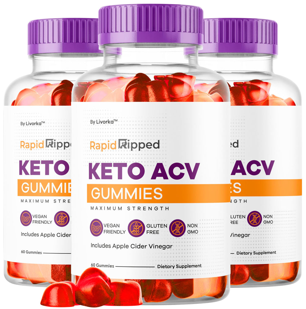 Livorka Rapid Ripped Keto ACV gummies bottle for daily wellness support.