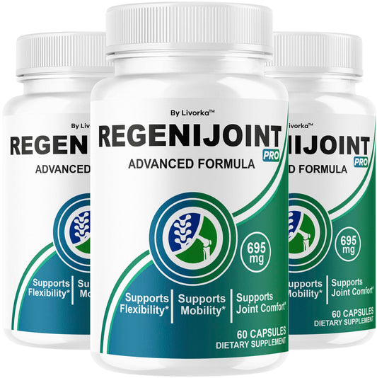LIVORKA RegeniJoint 3-pack front view for daily joint support