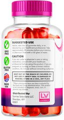 LIVORKA Ripped Results Gummies on plate with water suggests simple daily use.