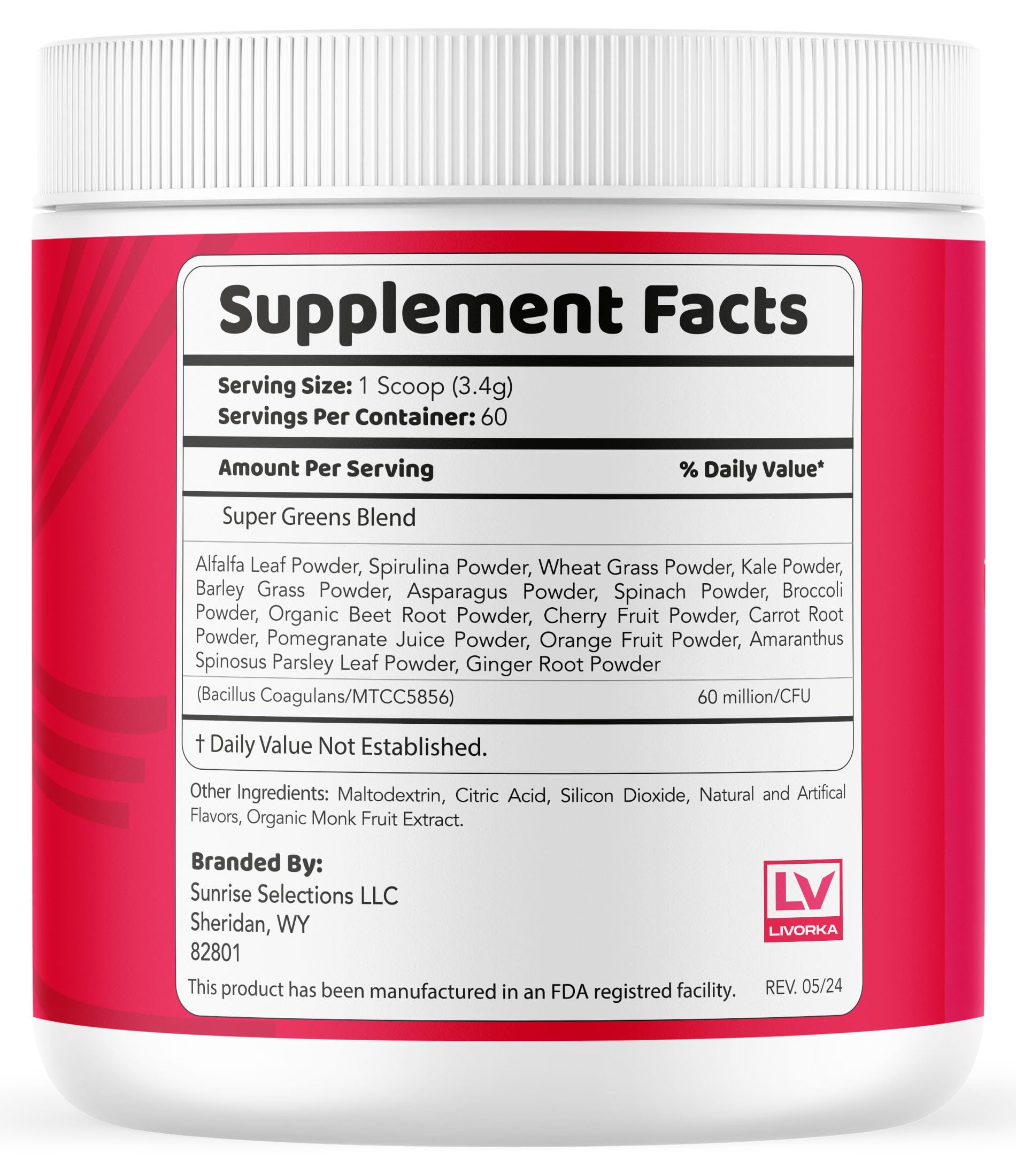 LIVORKA SaltBurn Powder label close-up, easy daily use guidance.