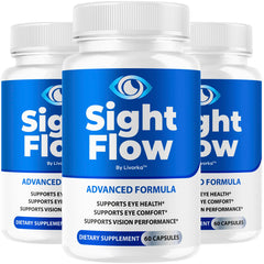 LIVORKA Sight Flow Eye Capsules bottle front showing daily wellness support