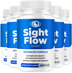 LIVORKA Sight Flow Eye Capsules bottle promotes daily eye wellness with natural ingredients.