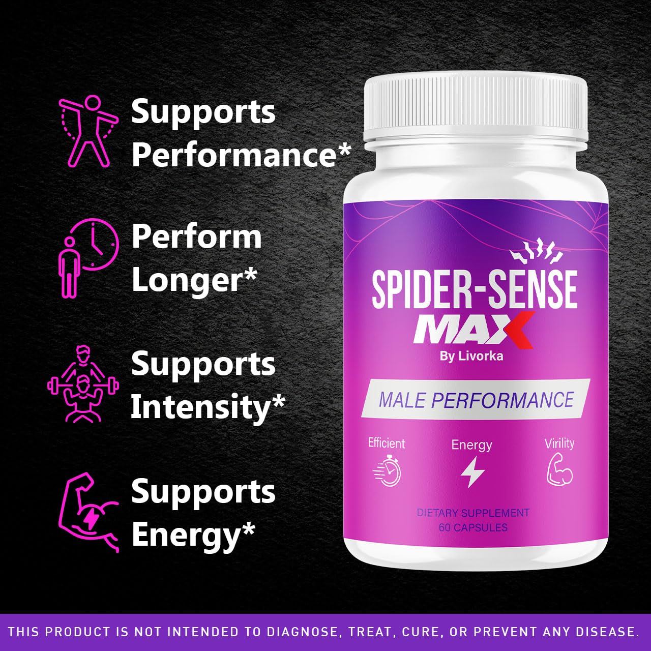 Two-month supply: LIVORKA Spider Sense Max 2-pack box for convenience.