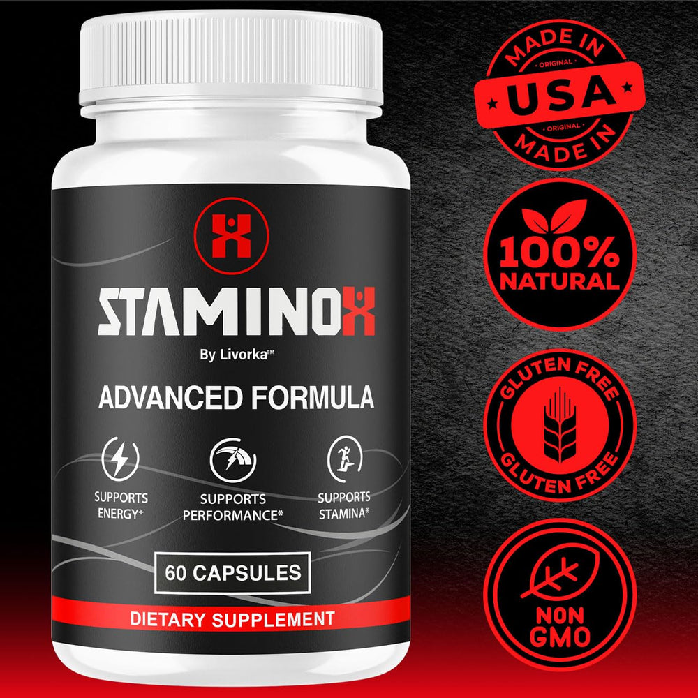 Staminox on a bedside setup suggesting easy daily routine