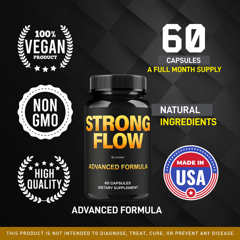 Livorka Strong Flow capsules close-up reveals smooth texture