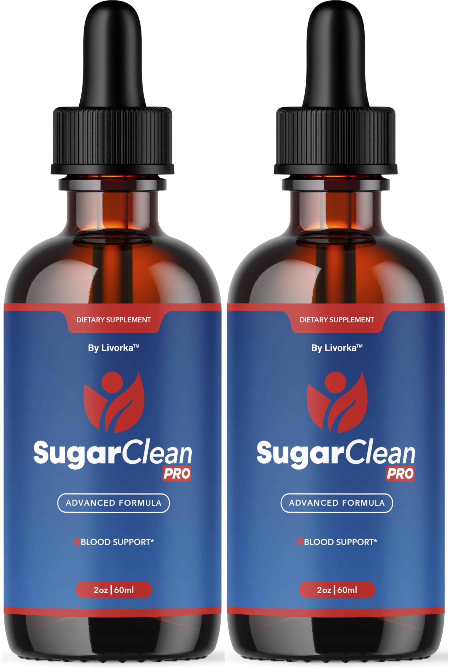 Livorka Sugar Clean Pro Drops bottle front view, signaling premium daily wellness support