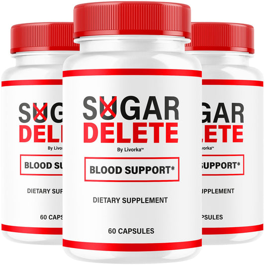 LIVORKA Sugar Delete capsules 3-pack bottle for easy daily routine.