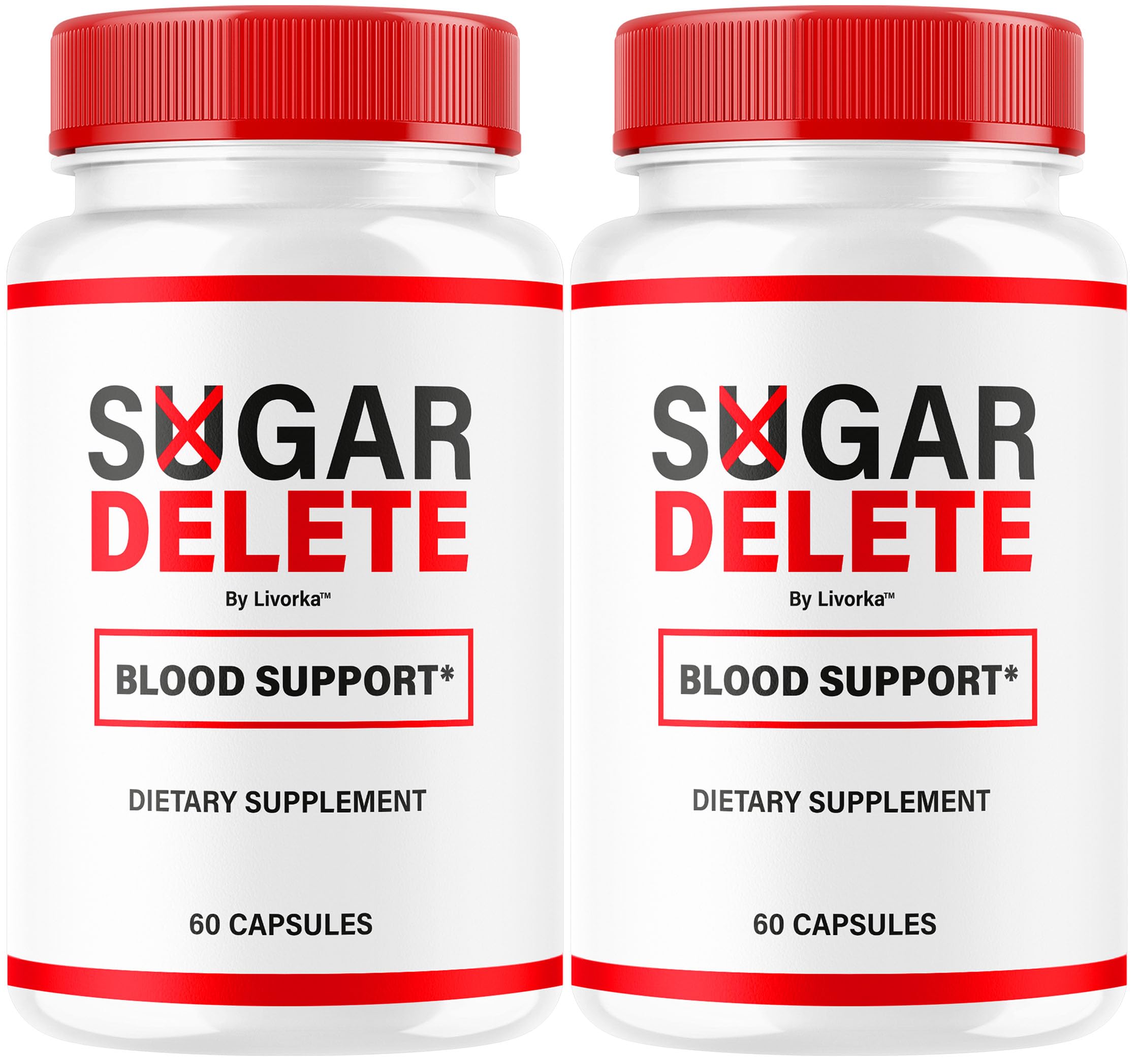 LIVORKA Sugar Delete Capsules bottle close-up for daily sugar support