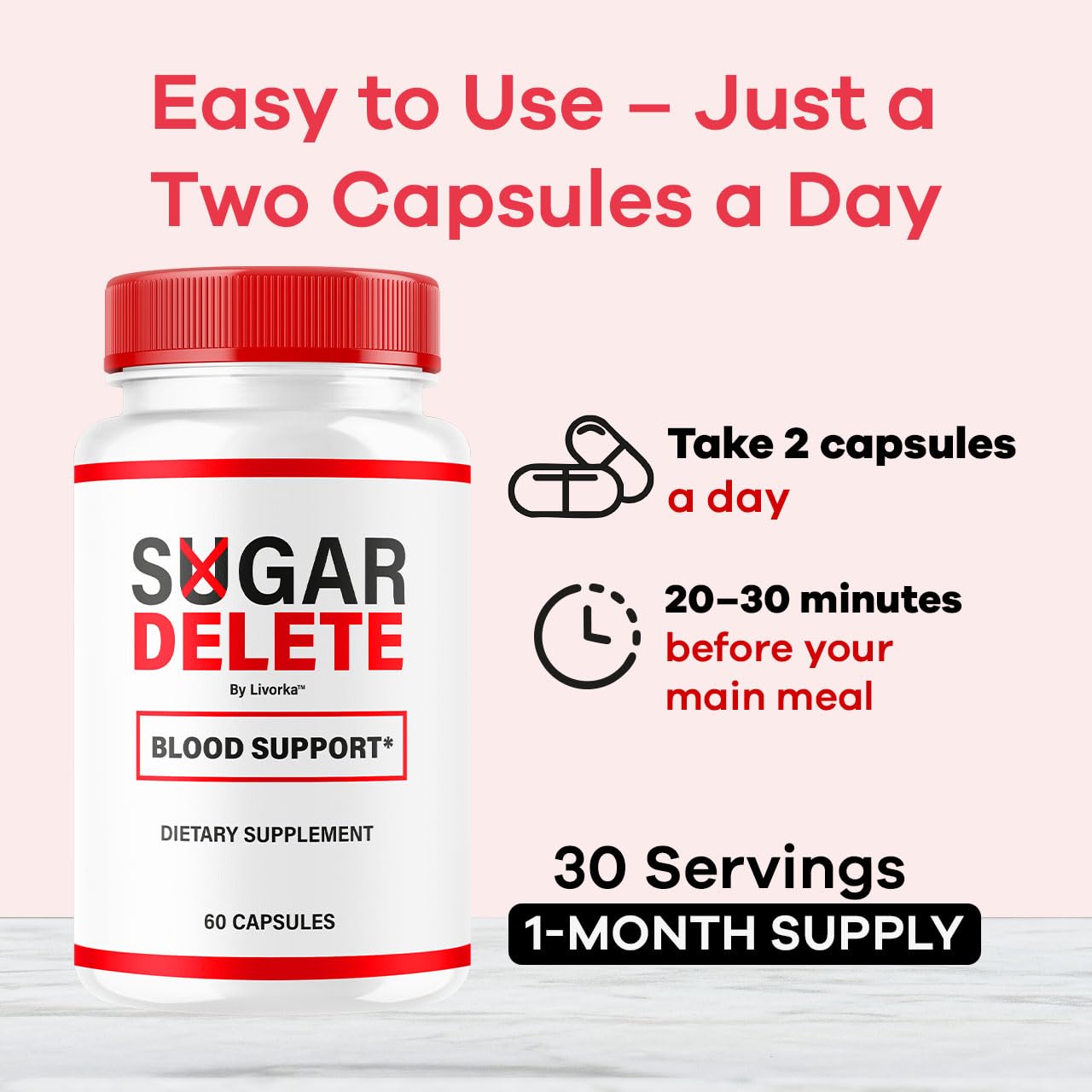 LIVORKA Sugar Delete Capsules soft capsules easy to swallow