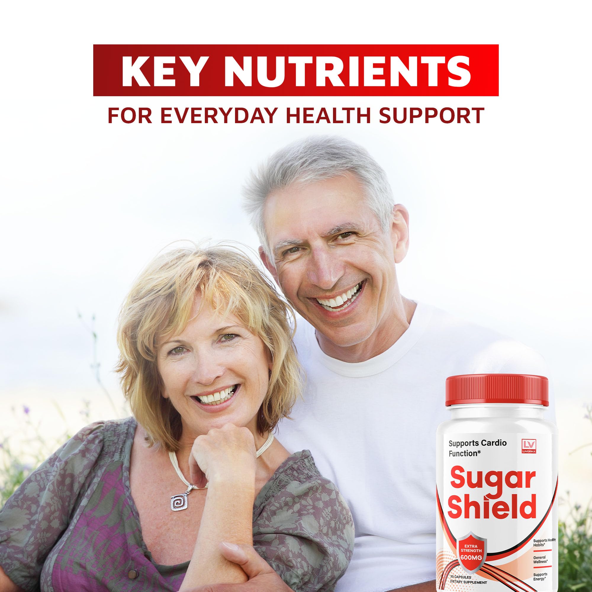 LIVORKA Sugar Shield bottle back shows ingredients and label details for trusted use