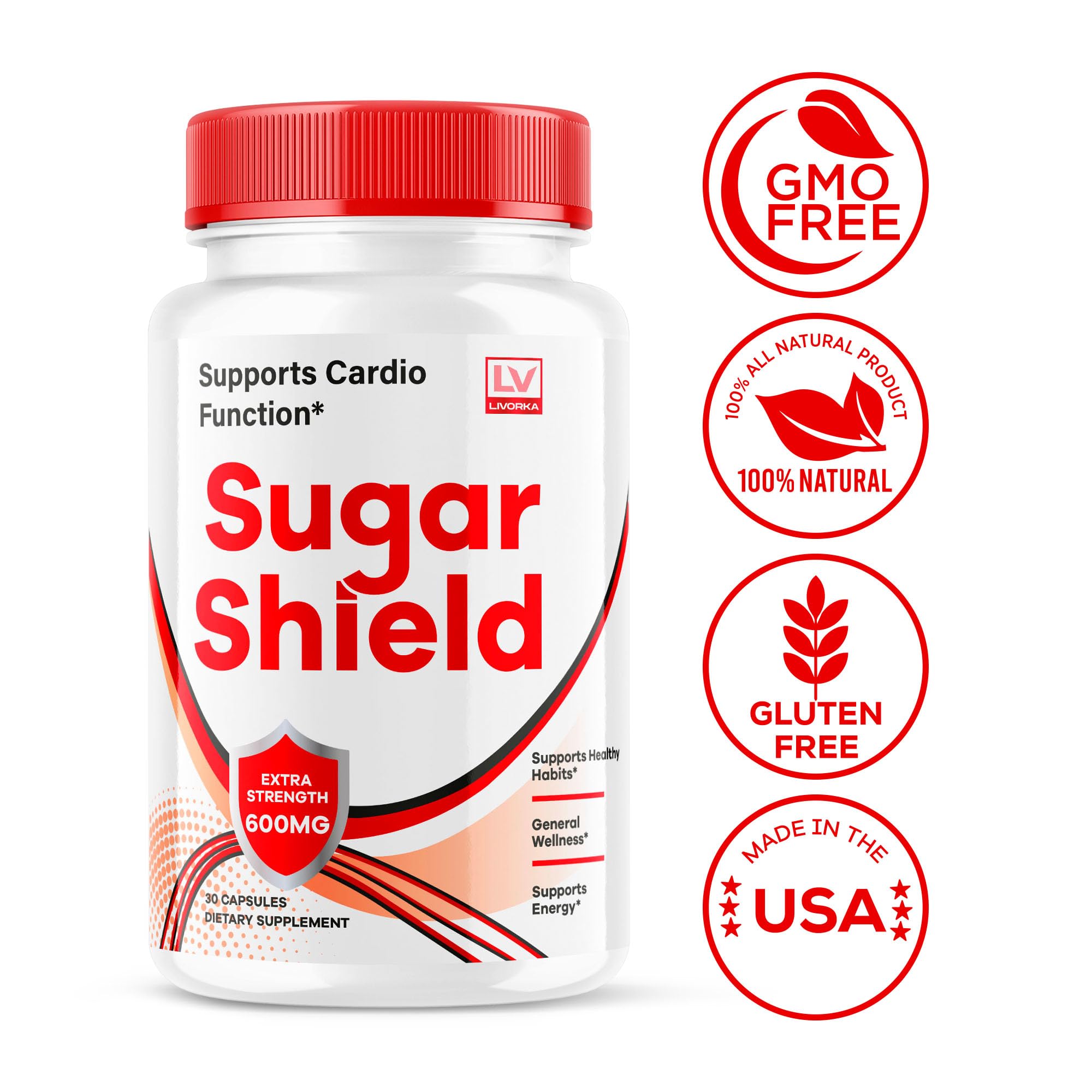 LIVORKA Sugar Shield bottle open ready for daily routine.