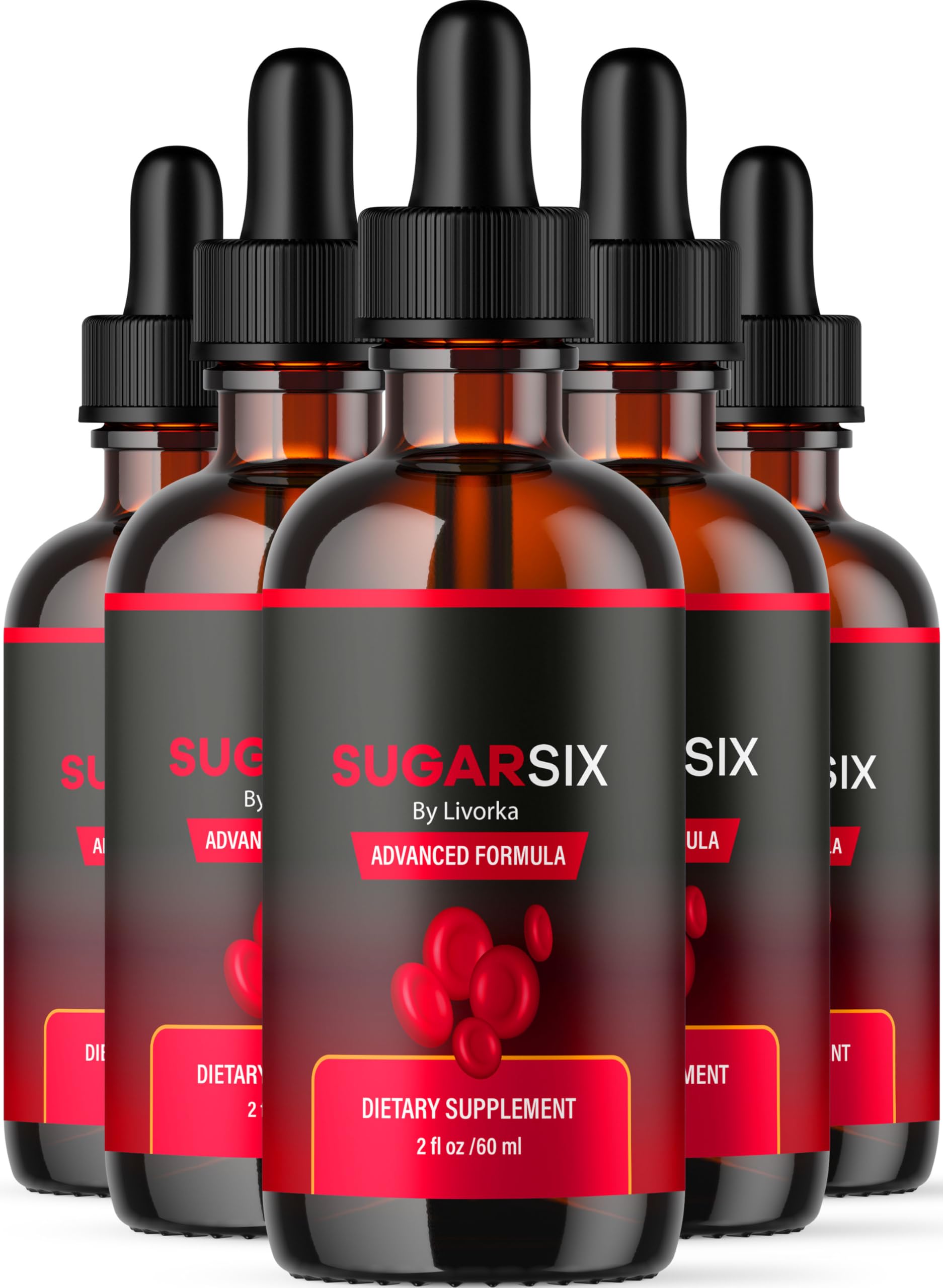 LIVORKA Sugar Six Drops bottle front for convenient daily use