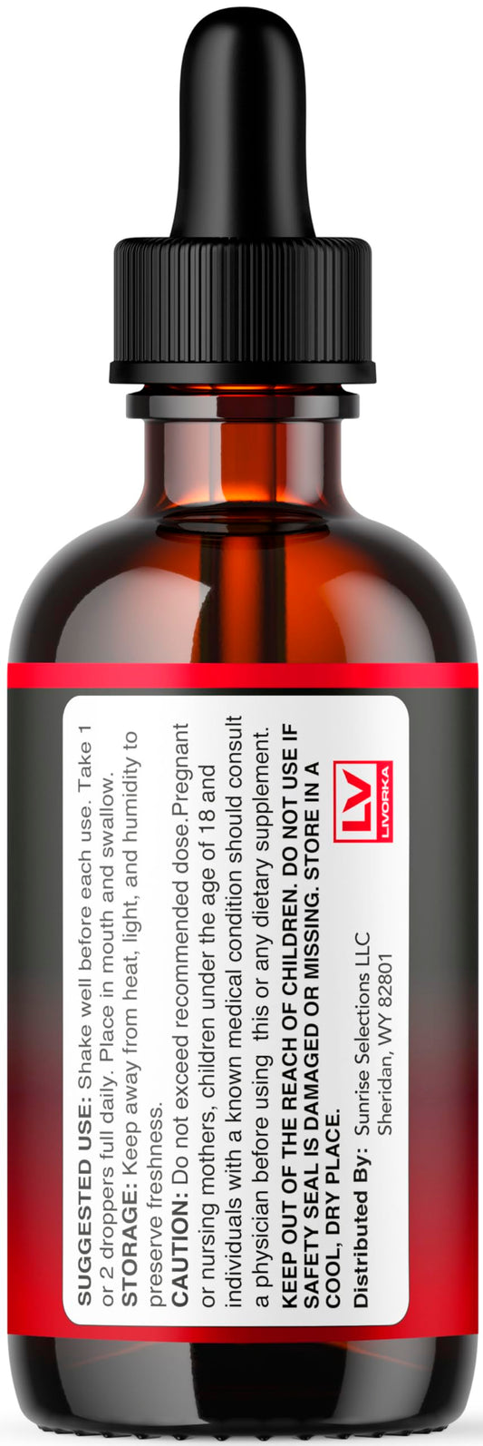 Close-up of LIVORKA Sugar Six Drops for easy daily dosing