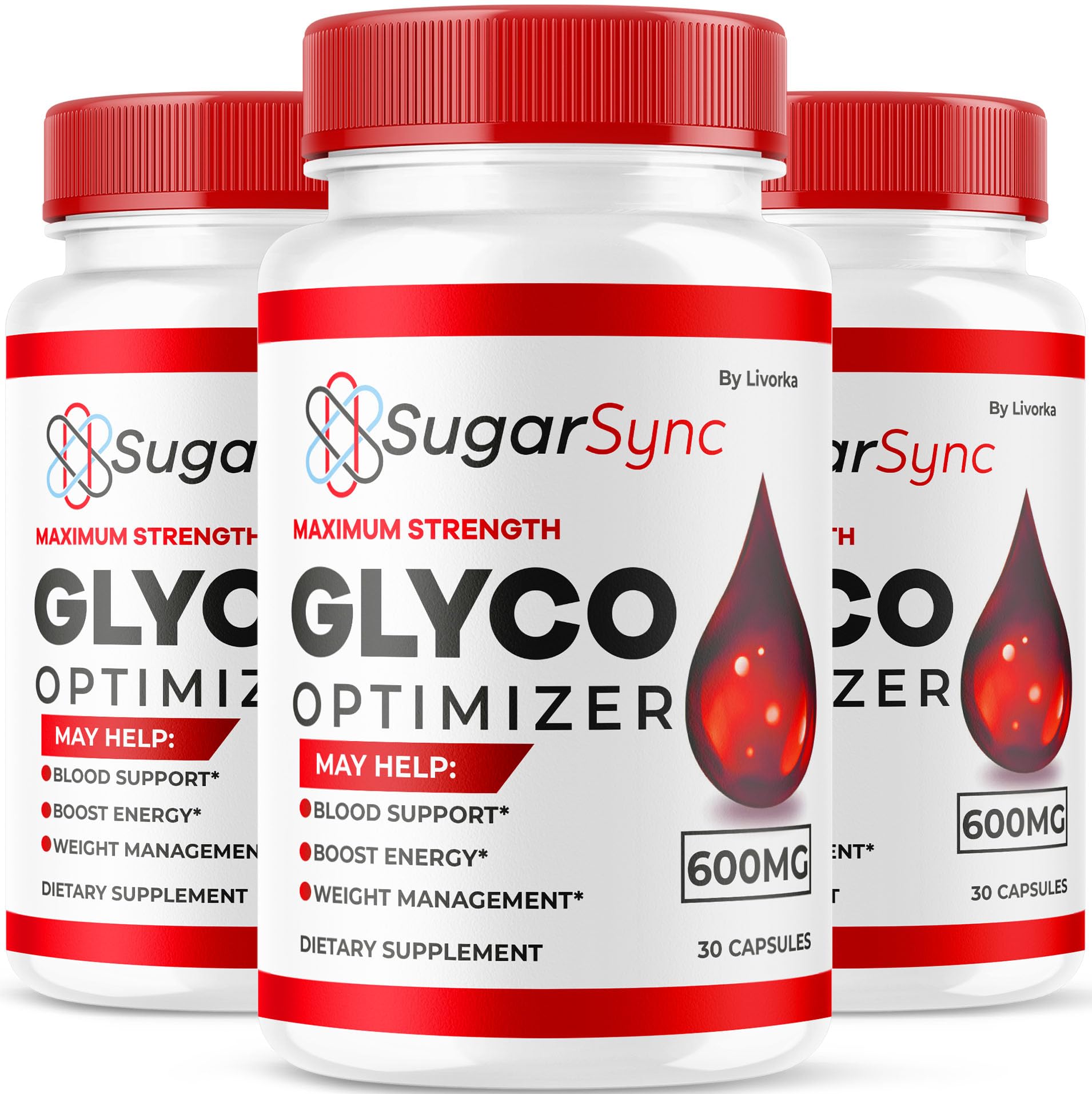 Livorka Sugar Sync Glyco bottle with capsules for daily wellness