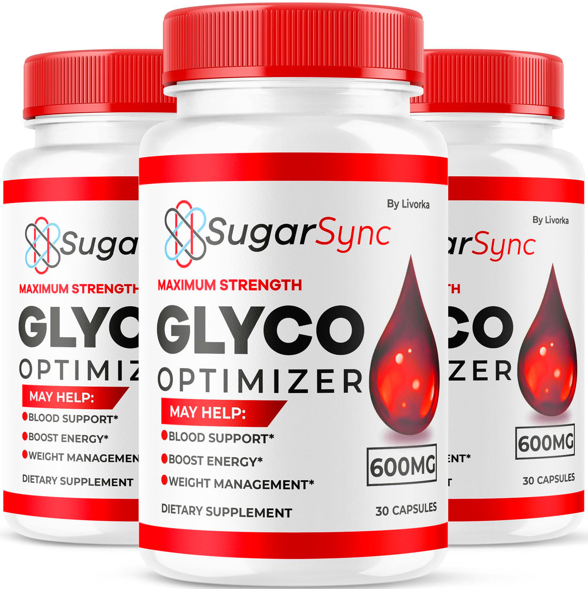Livorka Sugar Sync Glyco bottle with capsules for daily wellness