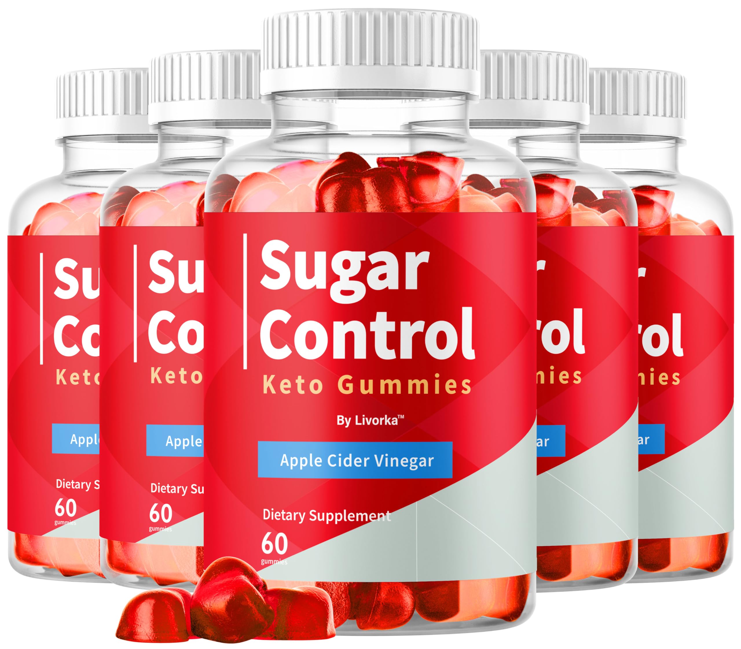 LIVORKA SugarControl Keto Gummies bottle front supports daily wellness.