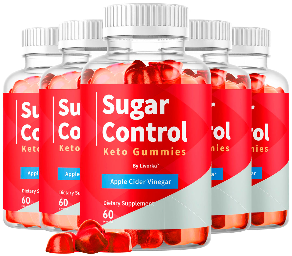 LIVORKA SugarControl Keto Gummies bottle front supports daily wellness.