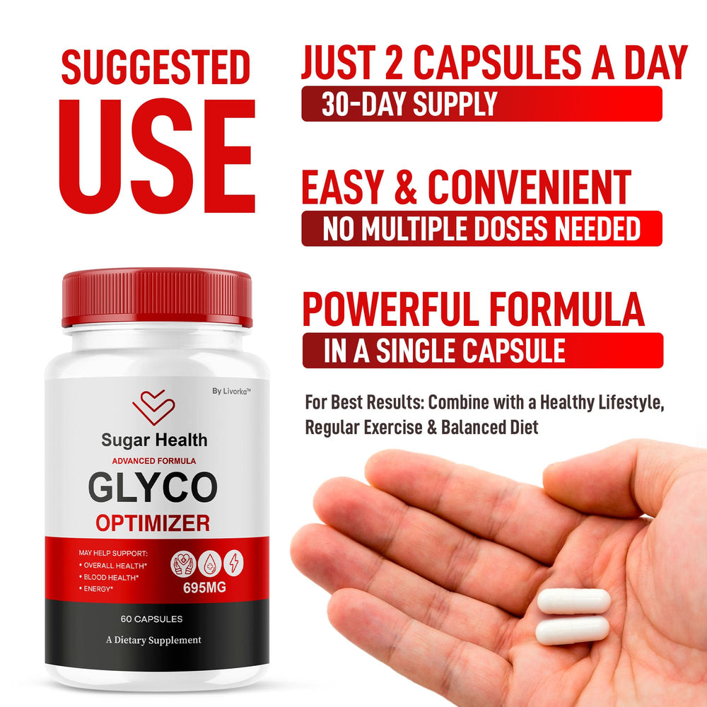 Three-pack view of LIVORKA SugarHealth Glyco Optimizer for long-term supply