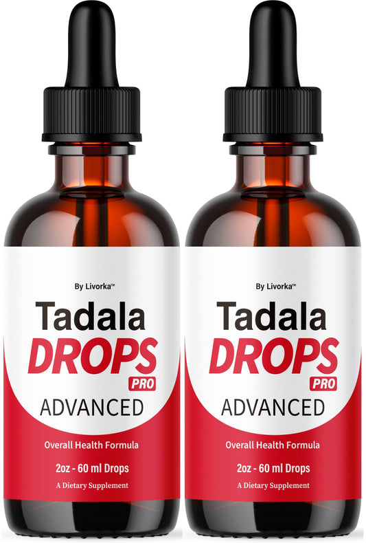 Livorka Tadala Drops Pro bottle front view for daily vitality support.