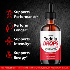 Livorka Tadala Drops Pro bottle side view highlighting the compact 30ml bottle.