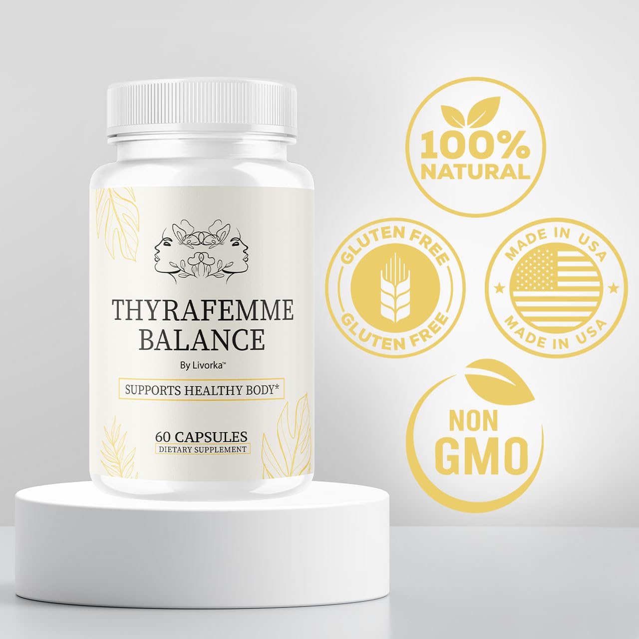 LIVORKA ThyraFemme Balance daily-use scene illustrating a simple wellness routine.