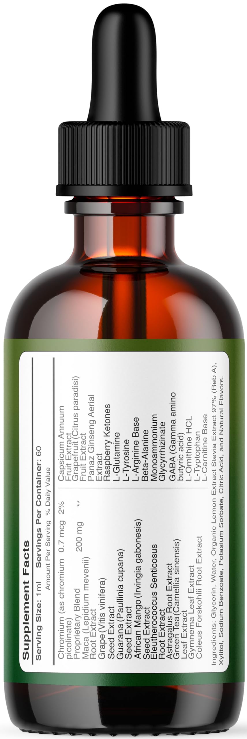 LIVORKA TinnitusFix Drops back-of-bottle-info shows suggested use.