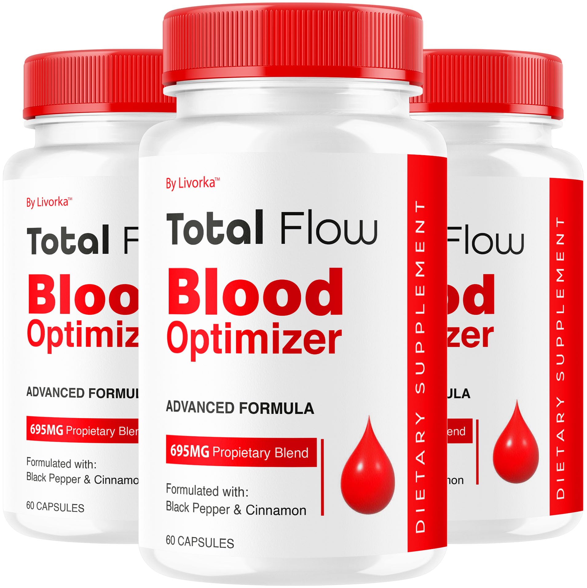 LIVORKA Total Flow packaging showcases easy daily wellness support.