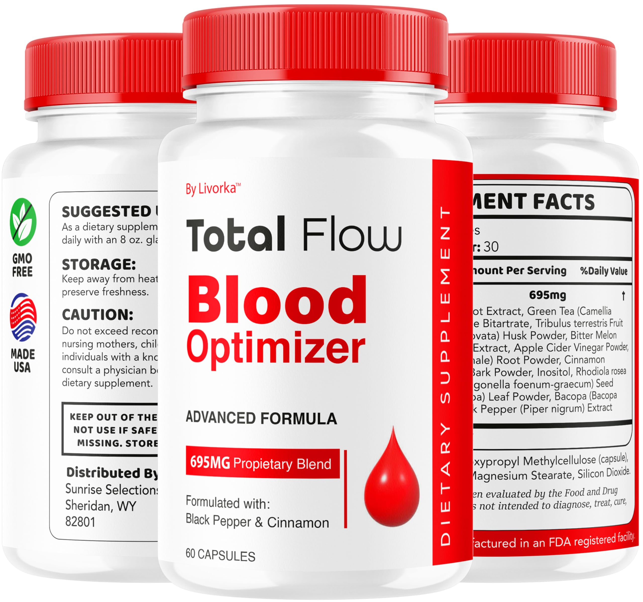 LIVORKA Total Flow three-month supply emphasized in a chart.