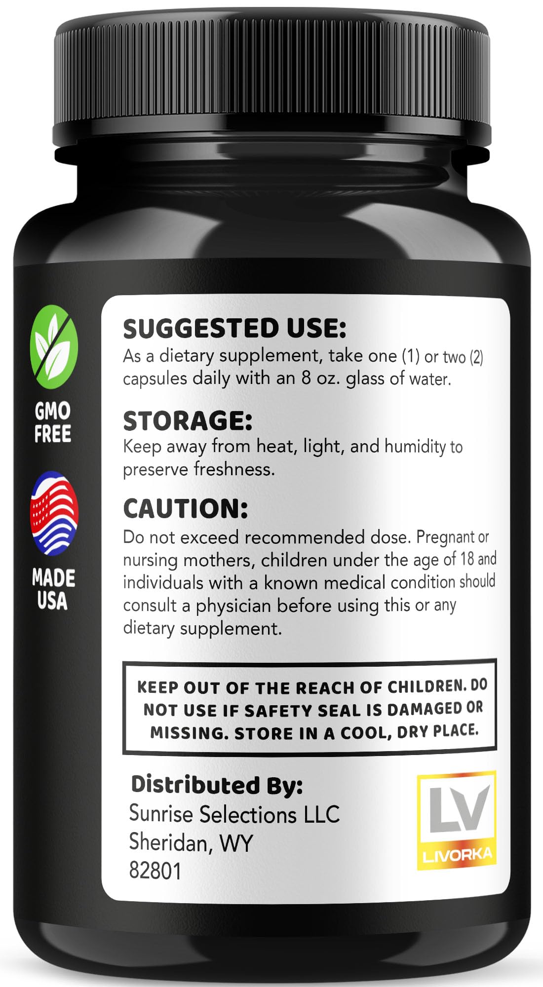 LIVORKA True Sterone bottle on shelf conveys trusted wellness packaging.
