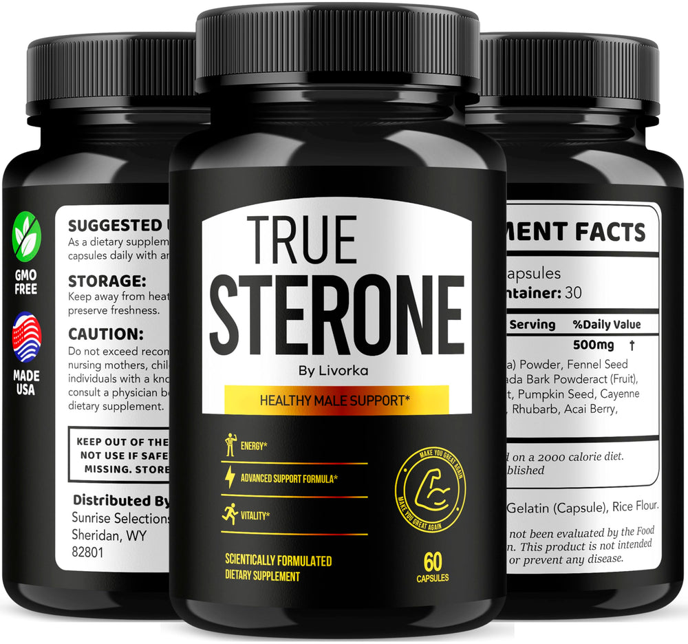 Livorka True Sterone pills in blister pack, ideal for on-the-go use.