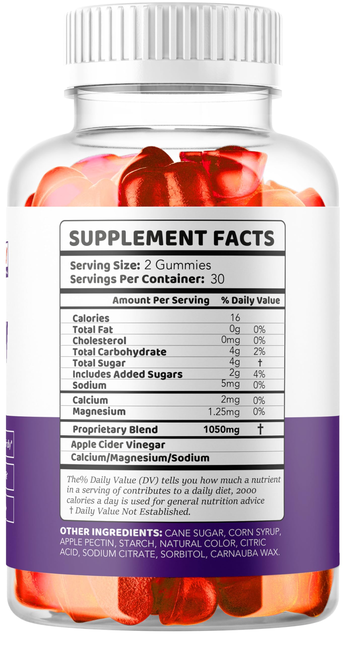 LIVORKA Ultra Quick Keto ACV Gummies ingredient panel informs about natural components.