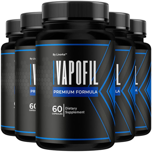 LIVORKA Vapofil capsules bottle for daily energy and vitality support.