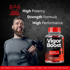 LIVORKA Vigor Boost Gummies bottle count shows two 60-gummy bottles for convenience.