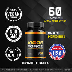LIVORKA Vigor Force label details highlight ingredients.