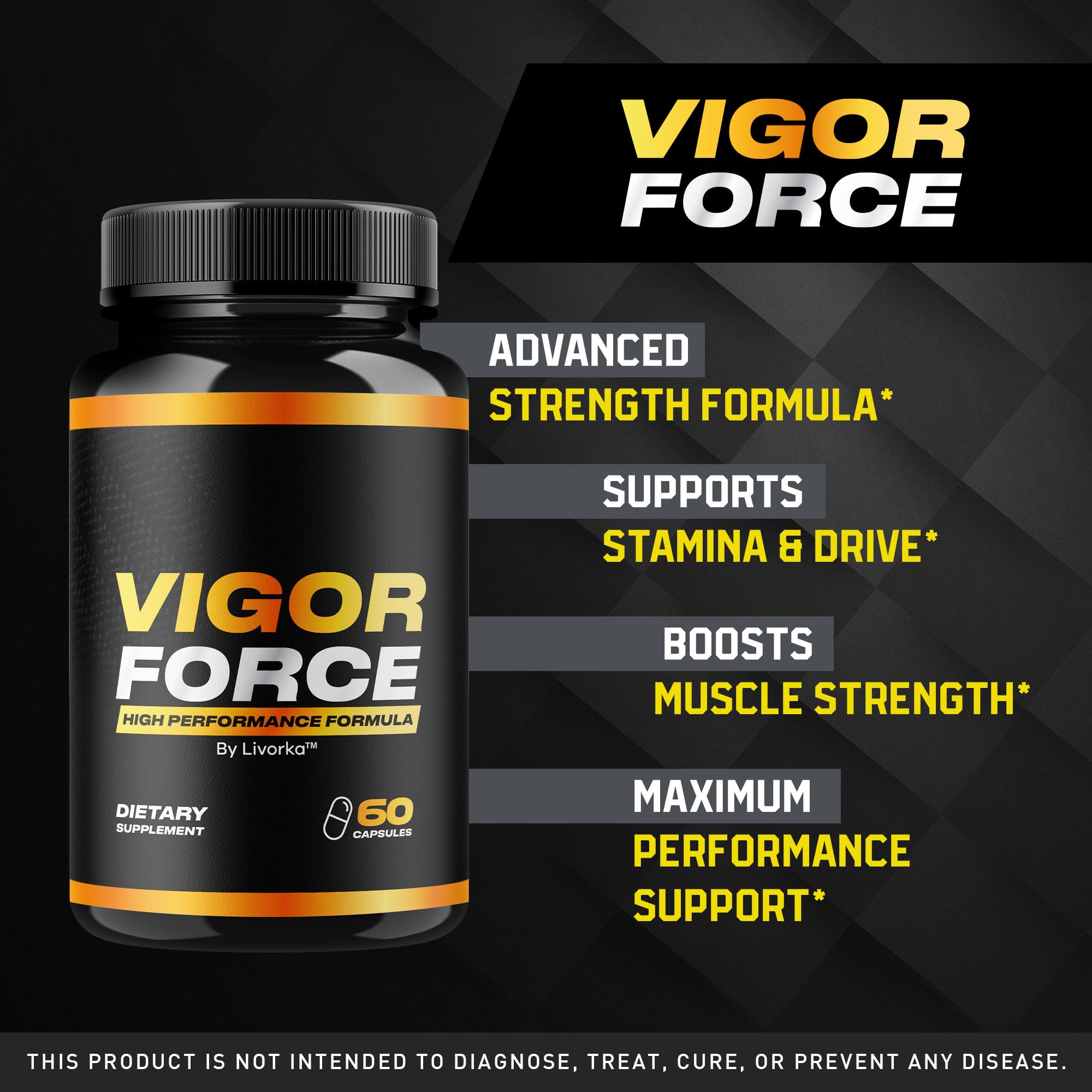 LIVORKA Vigor Force for Men capsules in convenient three-pack