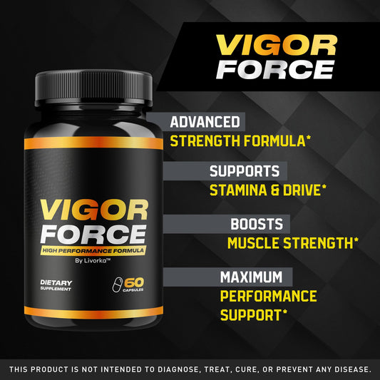 LIVORKA Vigor Force for Men capsules in convenient three-pack