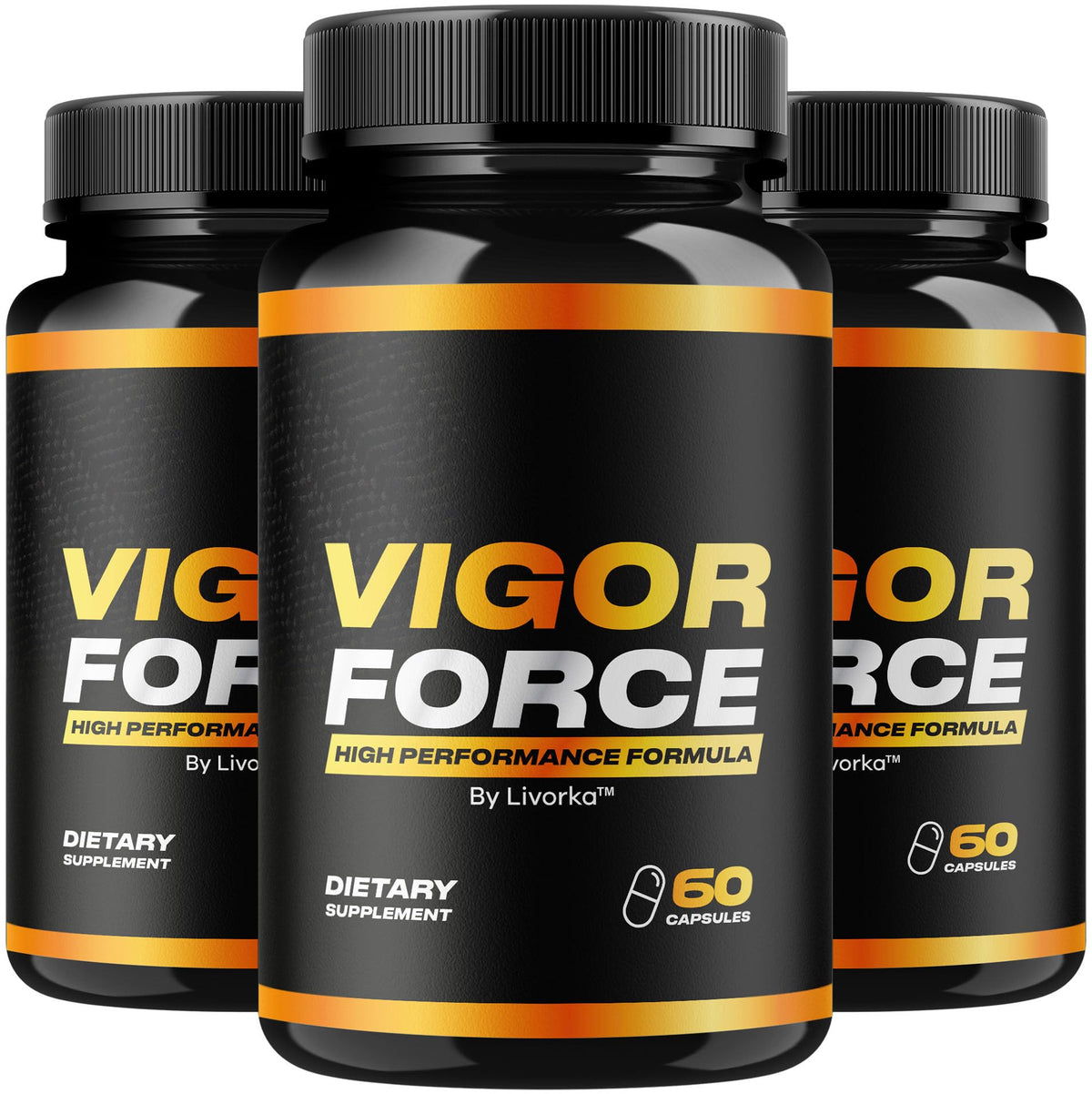 LIVORKA Vigor Force pills three-pack for daily vitality and routine