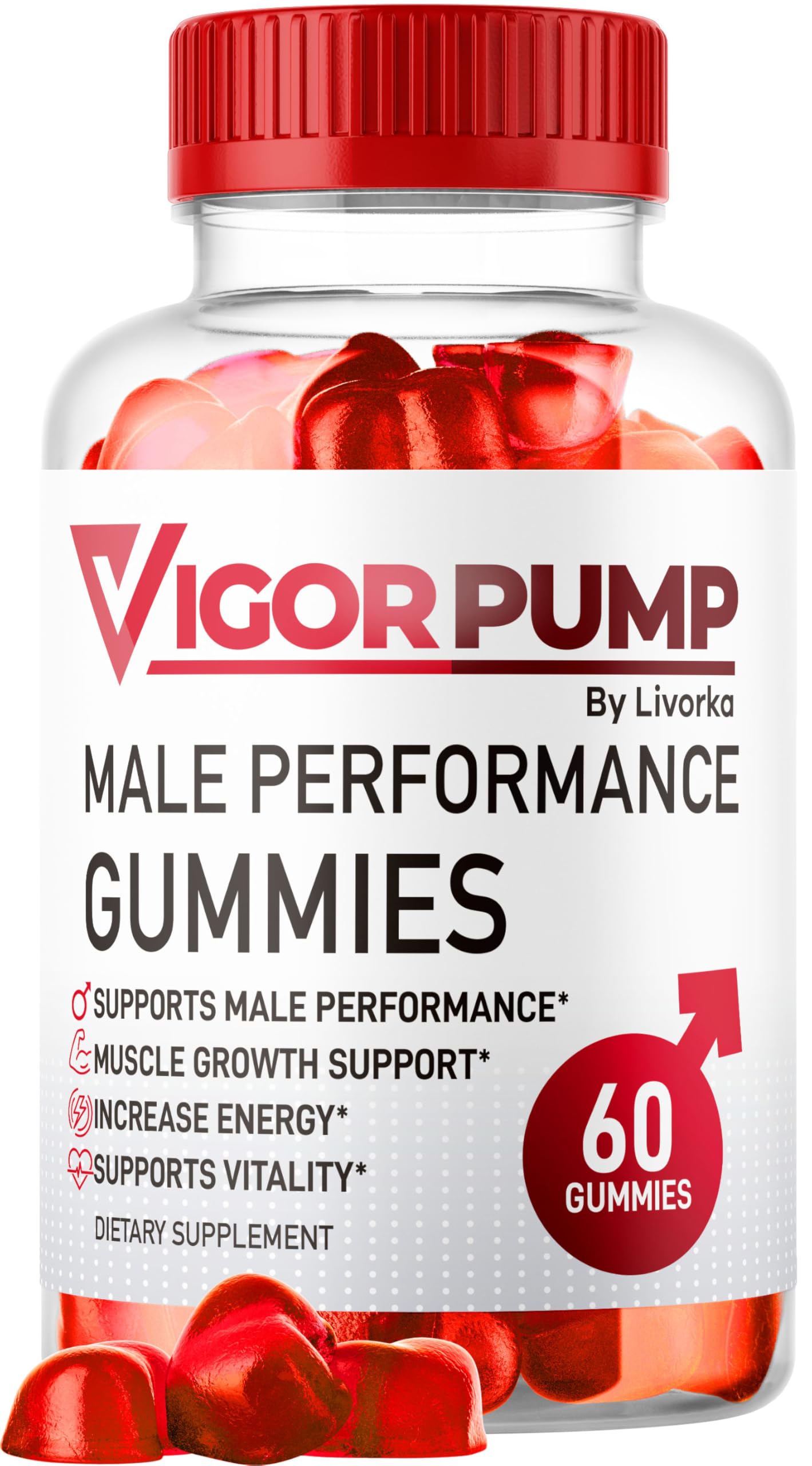 Livorka Vigor Pump Gummies bottle for a convenient daily routine.
