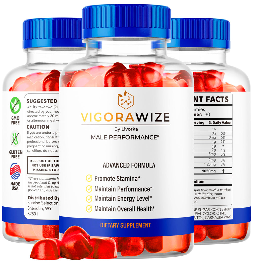 LIVORKA Vigorawize Health Supplement label shows usage guidance.