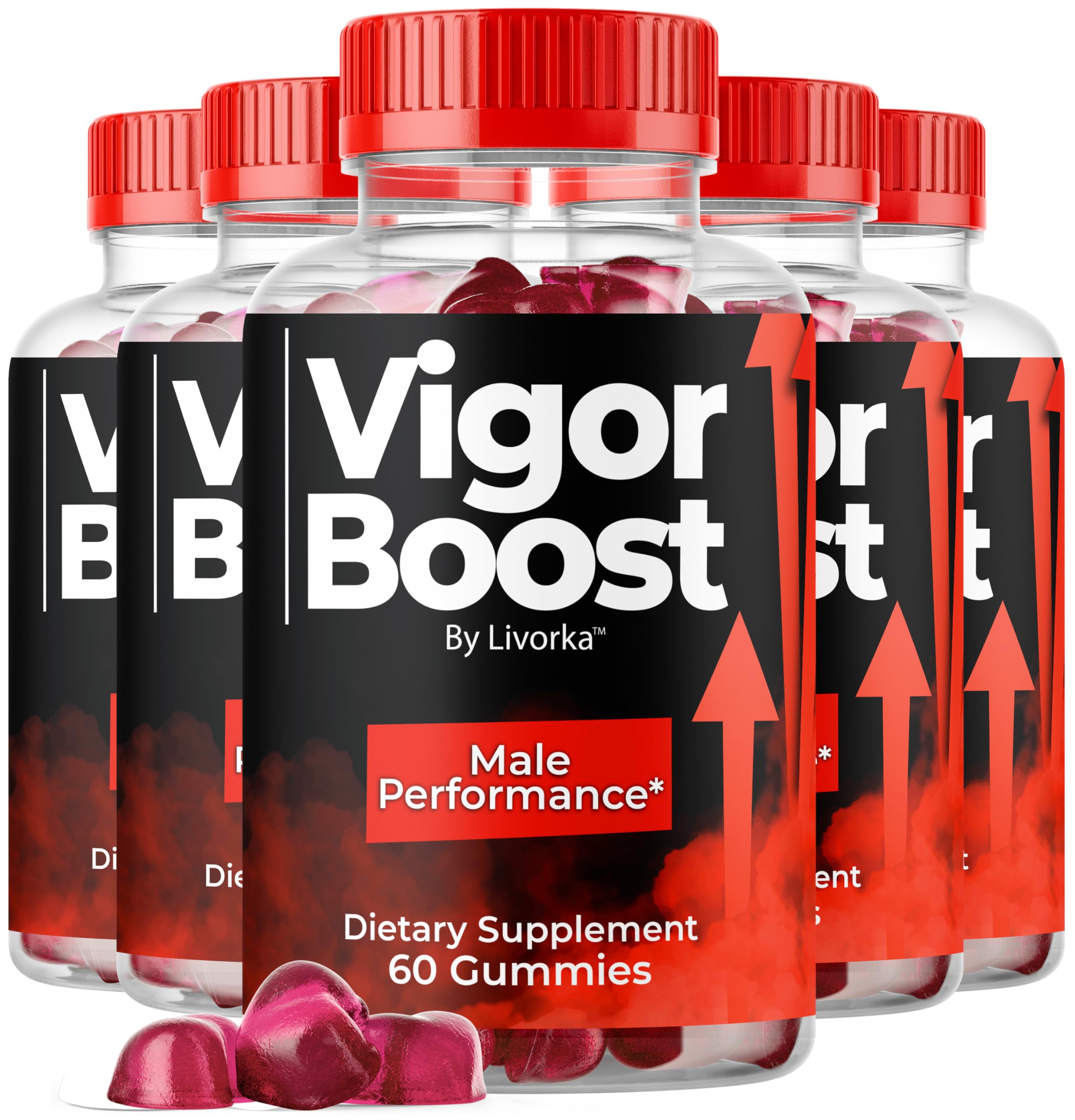 LIVORKA VigorBoost Gummies bottle front for everyday energy support.