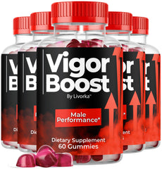 LIVORKA VigorBoost Gummies bottle front for everyday energy support.