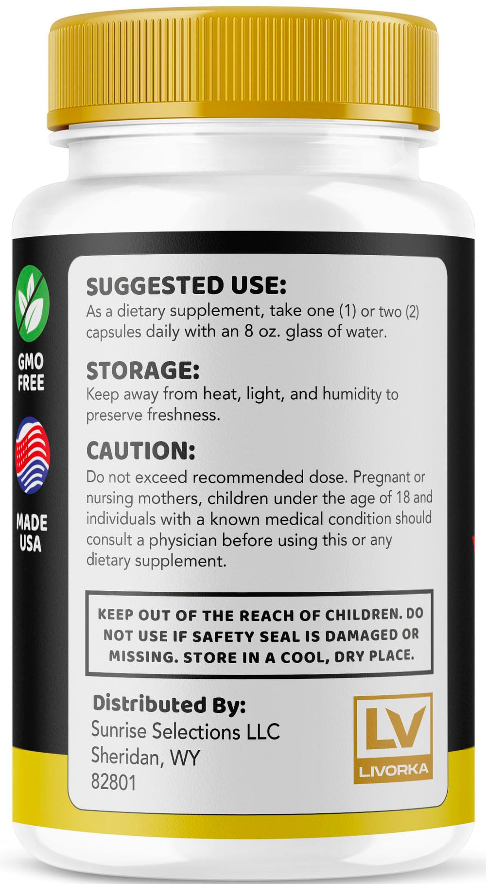 LIVORKA Vigortrix daily-use scene with a capsule taken