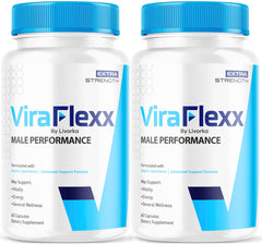 LIVORKA ViraFlexx Pro bottle closeup for daily male wellness support.