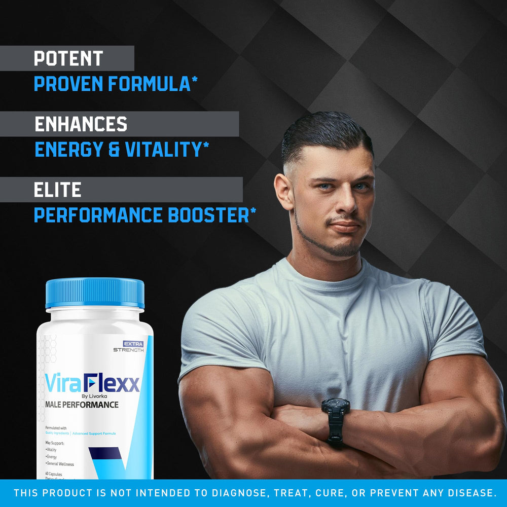 LIVORKA ViraFlexx Pro official formula bottle label highlighting premium ingredients.