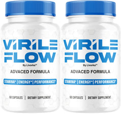 LIVORKA Virile Flow bottle front, sleek packaging for daily vitality support