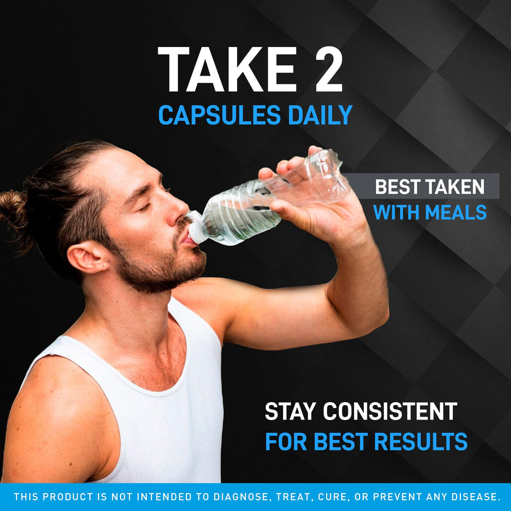 LIVORKA Virile Flow bottle in hand for on-the-go daily routine