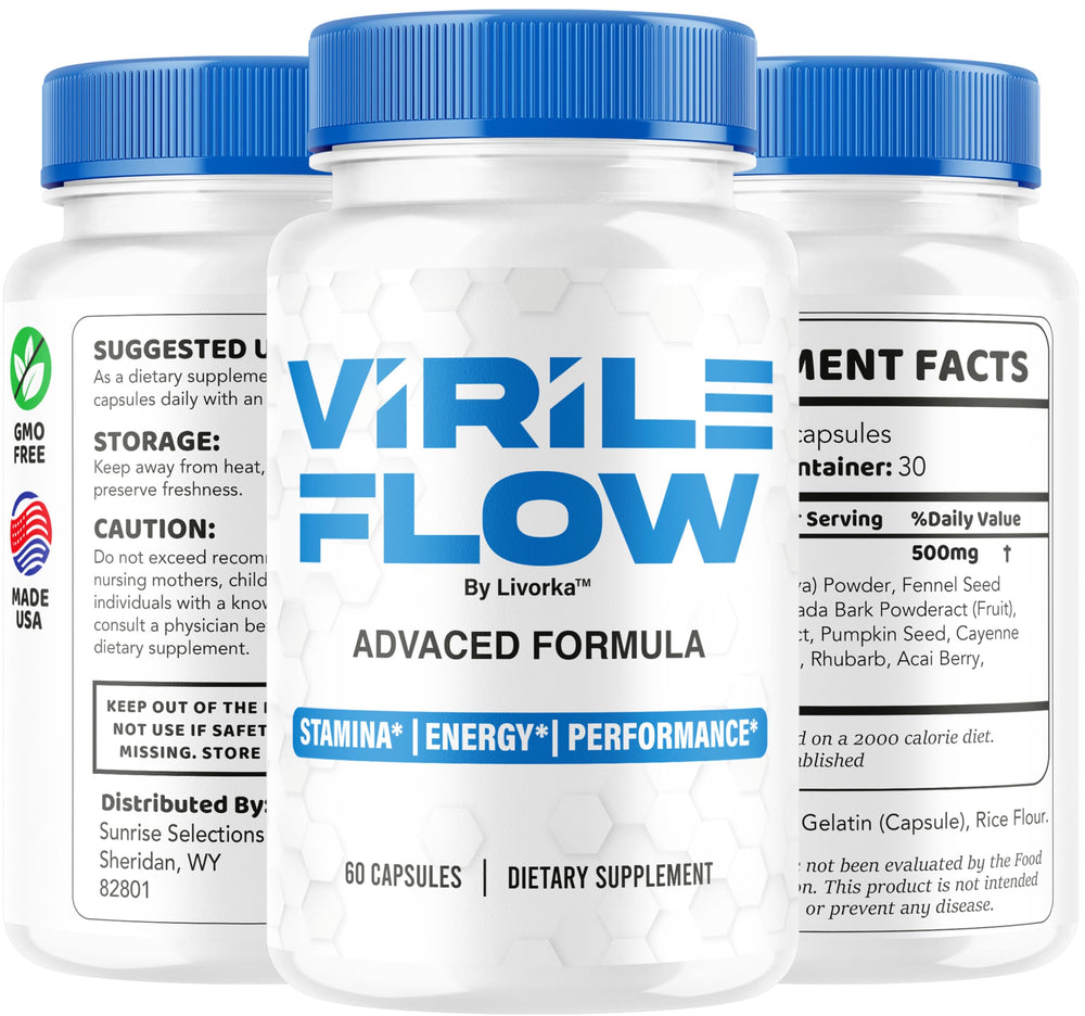 LIVORKA Virile Flow capsules inside view highlighting contents