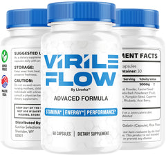 LIVORKA Virile Flow capsules inside view highlighting contents
