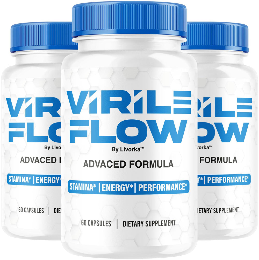LIVORKA Virile Flow original capsules bottle supports daily vitality.